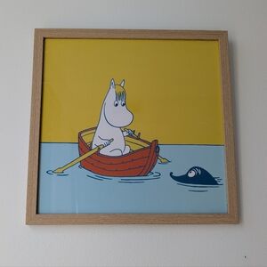 Snorkmaiden From Moomin Framed Wall Art, 25x25cm Wooden Frame Included